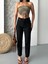 Mom Fit Enzim Taş Yıkama Jeans Pantolon Siyah D2006 6