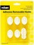61320 5pc Removable Adhesive Plastic Hook, Black 2