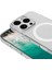 iPhone 15 Pro Kılıf Zore M-safe Şarj Özellikli Şeffaf Tek Kamera Çerçeveli Porto Kapak + Hayalet Ekran Koruyucu 3