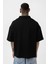 Basic Polo Yaka Oversize Tişört Siyah 5