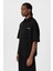 Polo Yaka Oversize Tişört Siyah 4