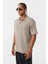 Polo Yaka Triko Oversize Tişört Taş 3