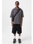 Polo Yaka Oversize Tişört Füme 1