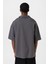 Polo Yaka Oversize Tişört Füme 5