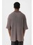 Polo Yaka Oversize Triko Kahve 5