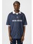 Oversize Polo Yaka Forma Tişört Kahve/indigo 3