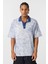 Yıkamalı Oversize Polo Yaka Tişört Indigo 3