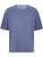Yıkamalı Ottoman Basic Oversize Tişört Indigo 2