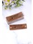 Suni Deri Etiket 20 Adet (1,8x4,8 Cm) Handmade Made With Love Baskılı 1
