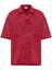 Polo Yaka Yıkamalı Oversize Tişört Bordo 2