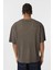 Yıkamalı Ottoman Basic Oversize Tişört Açık Kahve 5