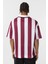 Oversize Polo Yaka Forma Tişört Bordo 5