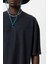 Yıkamalı Oversize Basic Tişört Siyah 4