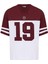 Baskılı Oversize Forma Tişört Bordo 2