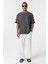 Yıkamalı Ottoman Basic Oversize Tişört Siyah 1