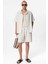 Oversize Şort Gömlek Takım Ekru 2