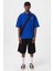 Polo Yaka Oversize Tişört Saks 1