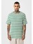 Çizgili Oversize Triko Tişört Benetton 3