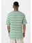 Çizgili Oversize Triko Tişört Benetton 5