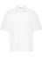 Basic Polo Yaka Oversize Tişört Ekru 2