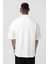Basic Polo Yaka Oversize Tişört Ekru 5