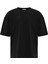 Basic Oversize Bisiklet Yaka Tişört Siyah 2