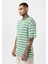 Çizgili Oversize Triko Tişört Benetton 4