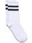 Şeritli Tenis Çorap Beyaz 1