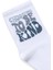 Baskılı Socket Çorap Beyaz 2