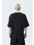 Atelier Kabartma Baskılı Oversize Tişört Siyah 5