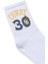 Baskılı Soket Çorap Beyaz 2