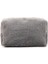 Gri SHK244 Peluş Kumaş ,fermuarlı Tek Bölmeli ,seyahat ve Makyaj Çantası 8