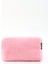 Pembe SHK244 Peluş Kumaş ,fermuarlı Tek Bölmeli ,seyahat ve Makyaj Çantası 6
