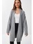 Cepli Uzun Triko Hırka LZA0014 Gri 3