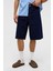 Oversize Bermuda Denim Şort Koyu Mavi 2