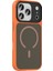 iPhone 17 Pro Max Kılıf Mat Arka Yüzey Wireless Şarj Özellikli Renkli Kaliteli Flet M-Safe Kapak - Gri 3