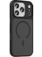iPhone 17 Pro Max Kılıf Mat Arka Yüzey Wireless Şarj Özellikli Renkli Kaliteli Flet M-Safe Kapak - Gri 6