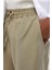 Oversize Modal Kumaş Bermuda Şort Haki 5