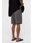 Oversize Modal Kumaş Bermuda Şort Antrasit 4