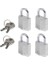 Lock Küçük Asma Kilitler [4&apos;lü Set] [aynı Kilit? End] 9120EURQNOP — Sırt Çantaları, Bavul, Bilgisayar Çantaları ve Daha Fazlası Için Ideal 3