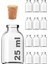 Şeffaf 25 ml / 25 cc Mantar Tıpalı Boş Cam Şişe 12 Adet 1