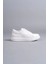 SLW151 Boost Bağcıklı Cilt Erkek Günlük Sneaker Ayakkabı Cbt - Beyaz 4