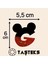 Taşlı Ütülenebilen Veya Sticker Olarak Kullanılabilen ' Mickey G ' Harfi 1