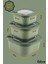 3'lü Mikrodalga ve Difriz Kullanımına Uygun Vakumlu Sızdırmaz Saklama Kabı Seti 600-1100-1800 ml 6
