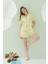 Sarı Papatya Şortlu Önden Bağlamalı Pijama Takımı 1