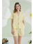 Sarı Papatya Şortlu Önden Bağlamalı Pijama Takımı 3