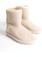 Selına Bağcıksız Düz Taban Içi Kürklü Süet Kadın Bot Kt - Krem 5