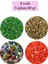 Kesme Cam Boncuk 2mm - 4 Renk - Toplam 80 Gram - BNC436 1