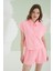 Fuşya Şortlu Önden Düğmeli Pijama Takımı 1
