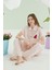 Pembe Karpuz Desenli Önden Düğmeli Pijama Takım 1